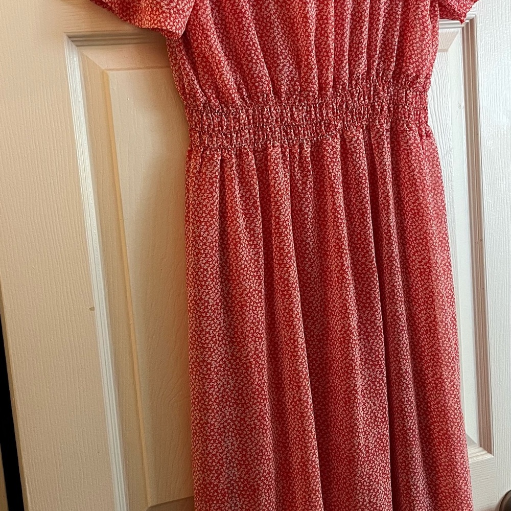 Red Patterned Dress - Picture 2 of 4